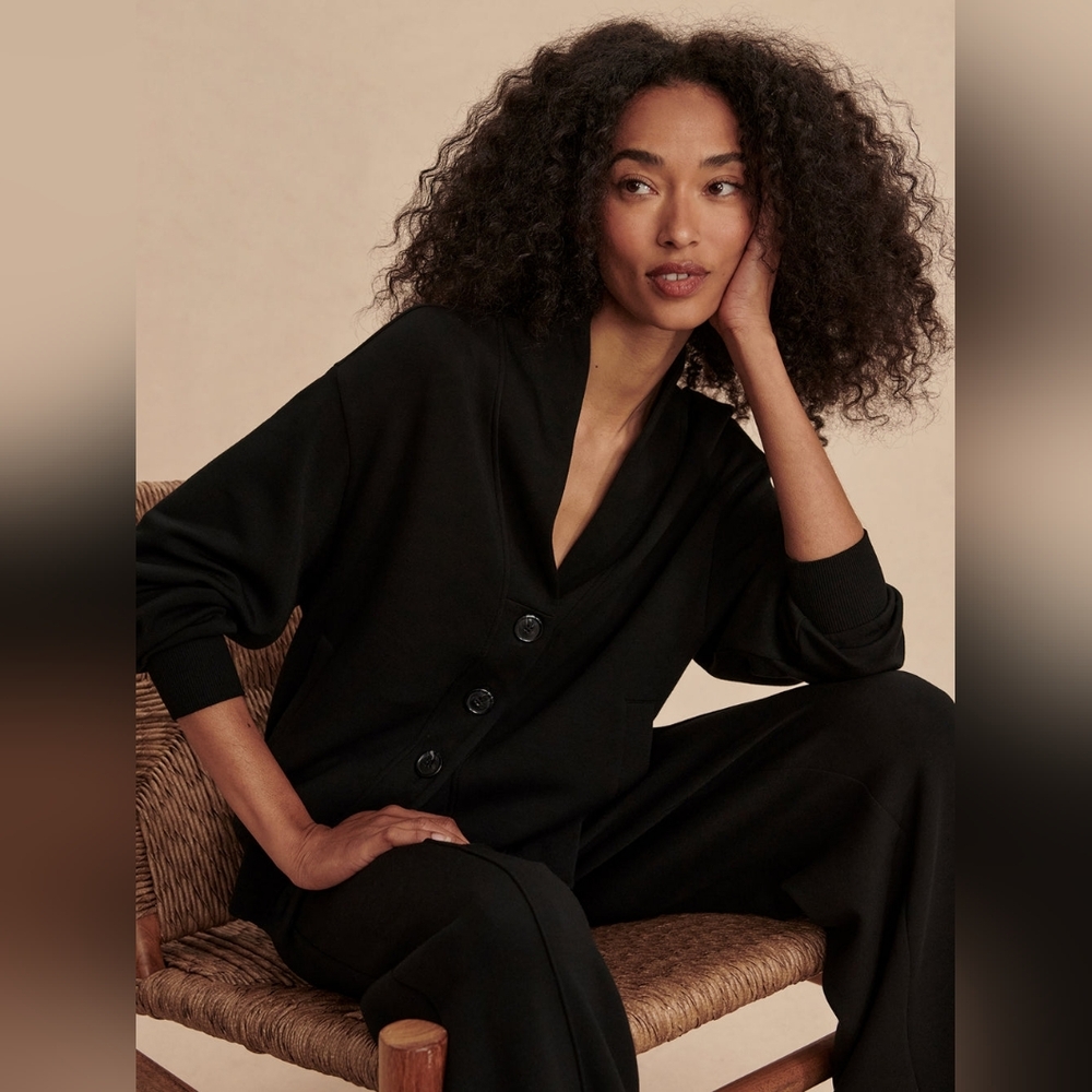 VARLEY Celeste Button Through Sweater NWOT